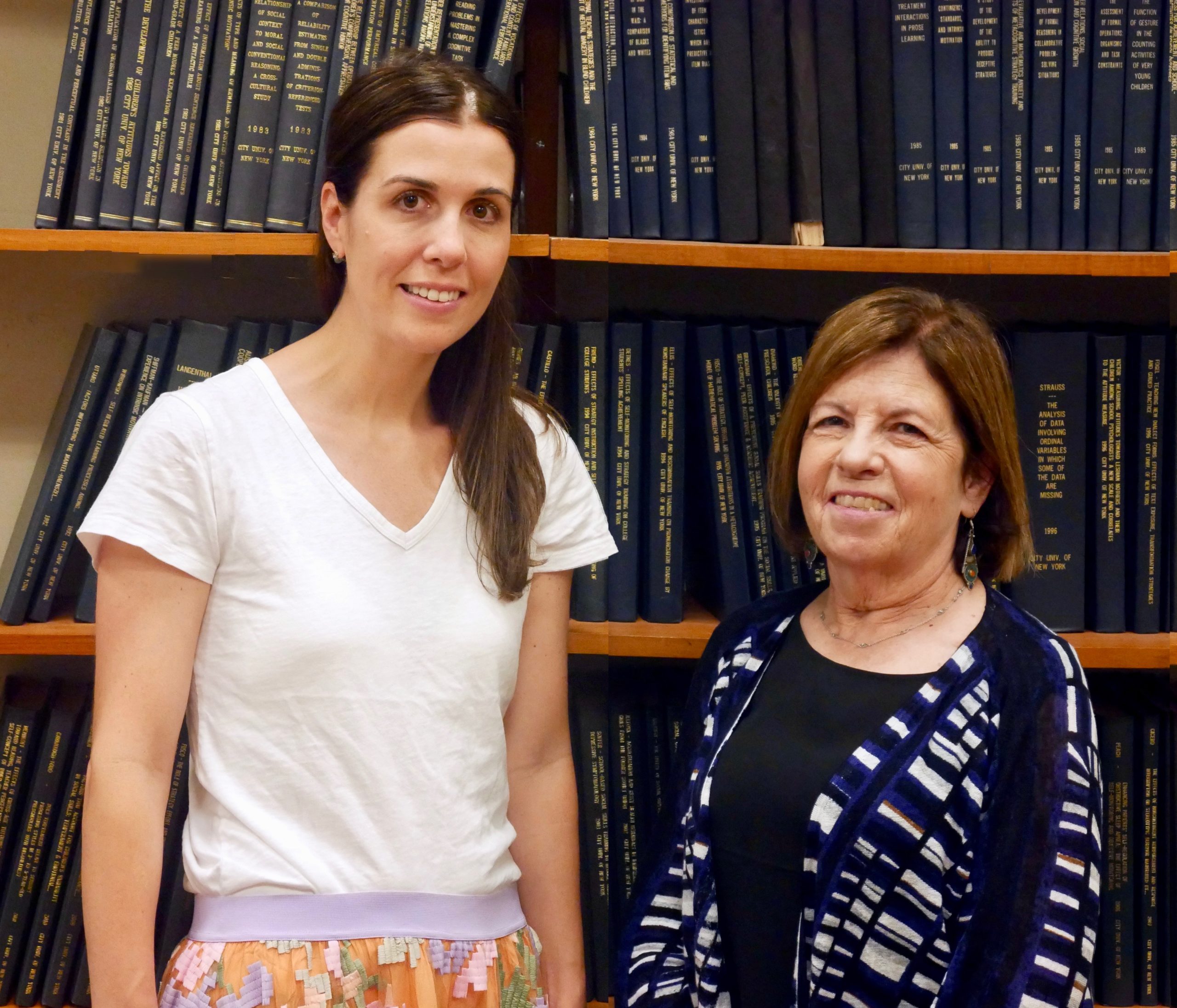 Sabina Bragg (left) and Committee chair, Dr. Helen Johnson (right)